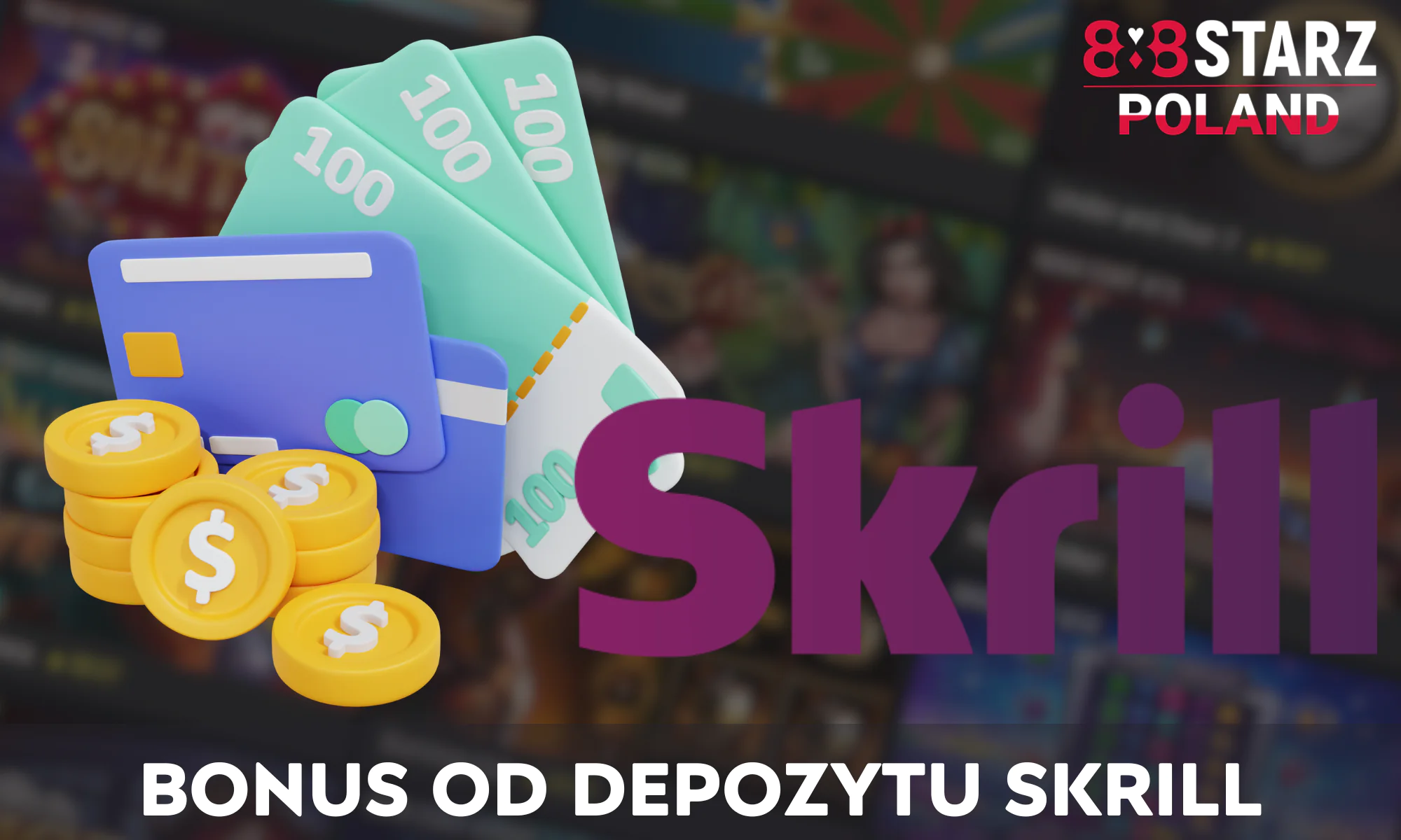 Każdy gracz, który dokona wpłaty na swoje konto przy użyciu metody płatności Skrill, kwalifikuje się do otrzymania bonusu