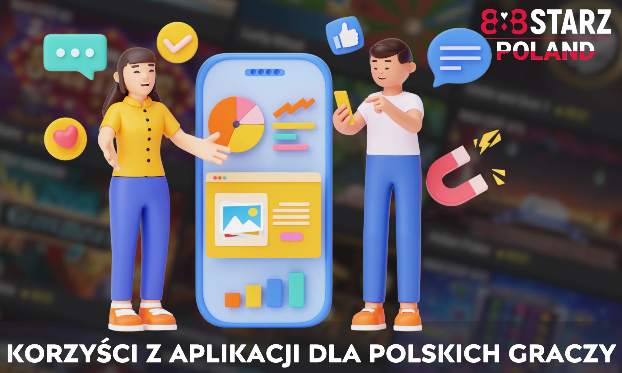 Aplikacja 888Starz ma wiele zalet dla polskich graczy